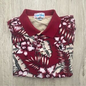 Vintage Florida State Seminoles Hawaiian Golf Shirt Mens XL FSU Tropical